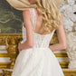 Sequin Spaghetti Strap Sweetheart Neckline Wedding Gown GLS by Gloria - GL3654