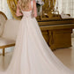 Embellished Shoulder Straps A-Line Wedding Gown GLS by Gloria - GL3662