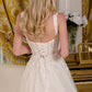 Embellished Shoulder Straps A-Line Wedding Gown GLS by Gloria - GL3662