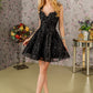 Elizabeth K - GS3187 - Butterfly Applique Sweetheart Neckline Cocktail Dress - Short