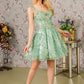 Elizabeth K - GS3187 - Butterfly Applique Sweetheart Neckline Cocktail Dress - Short