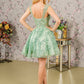 Elizabeth K - GS3187 - Butterfly Applique Sweetheart Neckline Cocktail Dress - Short