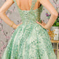 Elizabeth K - GS3187 - Butterfly Applique Sweetheart Neckline Cocktail Dress - Short