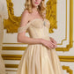 Elizabeth K - GS3633 - Glitter Netting Sweetheart Neckline Cocktail Dress - Short
