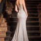 Embellished Fit & Flare Glitter Gown By Ladivine J4305 - Women Evening Formal Gown - Special Occasion