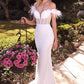 Off The Shoulder Glittering Bridal Gown by Cinderella Divine J824W