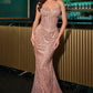 Embellished Strapless Mermaid Gown by Cinderella Divine J871 - Special Occasion
