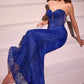 Embellished Strapless Mermaid Gown by Cinderella Divine J871 - Special Occasion