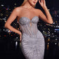Embellished Strapless Mermaid Gown by Cinderella Divine J871 - Special Occasion