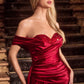 Off The Shoulder Sweetheart Neckline Gown By Ladivine j880 - Women Evening Formal Gown - Special Occasion/Curves