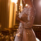 High Neckline Layered Tulle Gown by Cinderella Divine J883 - Special Occasion/Curves