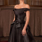 Organza Off The Shoulder Neckline Gown by Cinderella Divine J885 - Special Occasion