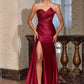 Sequin One Shoulder Neckline Gown By Ladivine J887 - Women Evening Formal Gown - Special Occasion