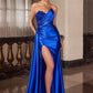 Sequin One Shoulder Neckline Gown By Ladivine J887 - Women Evening Formal Gown - Special Occasion