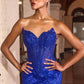 Sequin Strapless Sweetheart Neck Gown By Ladivine J888 - Women Evening Formal Gown - Special Occasion