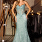 Sequin Strapless Sweetheart Neck Gown By Ladivine J888 - Women Evening Formal Gown - Special Occasion
