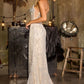 Glitter Sweetheart Neckline Gown By Ladivine J890 - Women Evening Formal Gown - Special Occasion