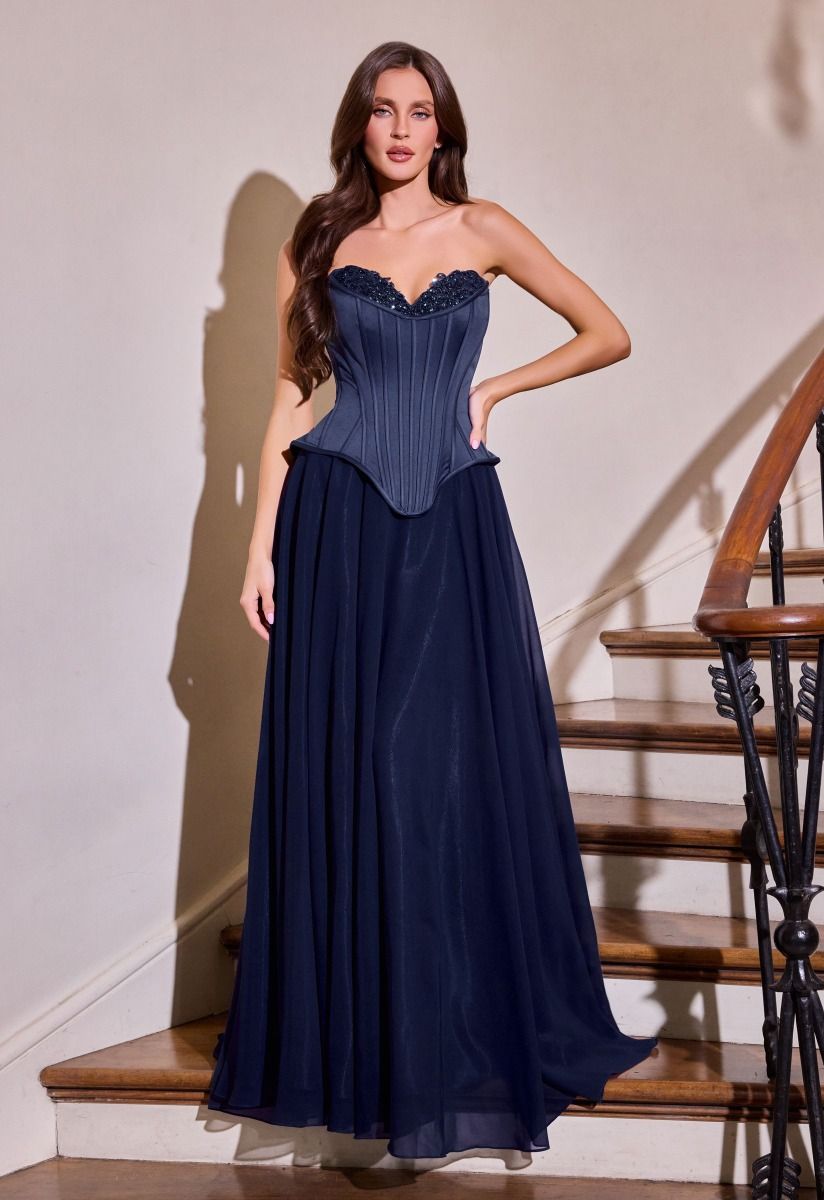 Sweetheart Neckline A-Line Gown By Ladivine J891 - Women Evening Formal Gown - Special Occasion/Curves