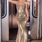 Illusion Neckline Mermaid Gown By Ladivine J894 - Women Evening Formal Gown - Special Occasion