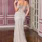 Off The Shoulder Sheath Gown By Ladivine J908 - Women Evening Formal Gown - Special Occasion