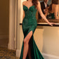 Satin Strapless Sweetheart Neckline Gown By Ladivine KV1112 - Women Evening Formal Gown - Special Occasion