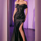 Off The Shoulder Sweetheart Neckline Gown By Ladivine KV1115 - Women Evening Formal Gown - Special Occasion