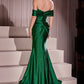 Off The Shoulder Sweetheart Neckline Gown By Ladivine KV1115 - Women Evening Formal Gown - Special Occasion