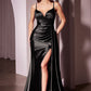 Fit & Flare V-Neckline Thin Straps Gown By Ladivine KV1119 - Women Evening Formal Gown - Special Occasion/Curves