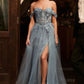 Sweetheart Layered Tulle A-Line Gown By Ladivine KV1126 - Women Evening Formal Gown - Special Occasion