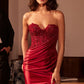 Strapless Sweetheart Neckline Gown By Ladivine KV1127 - Women Evening Formal Gown - Special Occasion