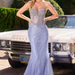 Deep Sweetheart Neckline Gown By Ladivine KV1129 - Women Evening Formal Gown - Special Occasion