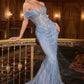Crystal Fit & Flare Mermaid Gown By Ladivine KV1130 - Women Evening Formal Gown - Special Occasion