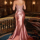 Strapless Sweetheart Neckline Gown By Ladivine KV1132 - Women Evening Formal Gown - Special Occasion