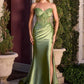 Strapless Sweetheart Neckline Gown By Ladivine KV1132 - Women Evening Formal Gown - Special Occasion