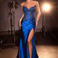Strapless Sweetheart Neckline Sheath Gown By Ladivine KV1136 - Women Evening Formal Gown - Special Occasion