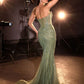 Crystal & Sequin Mermaid Gown By Ladivine KV1137 - Women Evening Formal Gown - Special Occasion