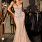 Strapless Sweetheart Mermaid Gown By Ladivine KV1139 - Women Evening Formal Gown - Special Occasion