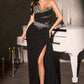 Embellished Bodice Sweetheart Neck Gown By Ladivine KV1143 - Women Evening Formal Gown - Special Occasion