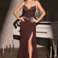 Embellished Bodice Sweetheart Neck Gown By Ladivine KV1143 - Women Evening Formal Gown - Special Occasion