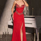Embellished Bodice Sweetheart Neck Gown By Ladivine KV1143 - Women Evening Formal Gown - Special Occasion