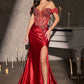 Off Shoulder Neckline Mermaid Gown By Ladivine KV1144 - Women Evening Formal Gown - Special Occasion