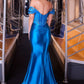 Off Shoulder Neckline Mermaid Gown By Ladivine KV1144 - Women Evening Formal Gown - Special Occasion