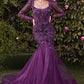 Strapless Scoop Neckline Mermaid Formal Evening Gown by Andrea & Leo Couture - MA101 - Special Occasion/Curves