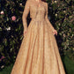 Strapless Embroidered A-Line Formal Evening Gown by Andrea & Leo Couture - MA104 - Special Occasion/Curves