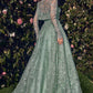 Strapless Embroidered A-Line Formal Evening Gown by Andrea & Leo Couture - MA104 - Special Occasion/Curves