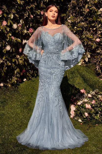 Vestido de noche formal ajustado y acampanado con escote en forma de corazón de Andrea Leo Couture MA105 Ocasiones especiales/Curvas