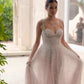 A-Line with Crystal Strap Ball Gown by Andrea & Leo Couture A1180  - Special Occasion