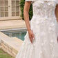 Strapless Sweetheart Neckline A-Line Bridal Gown by Ladivine CD860W