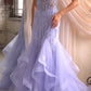 Beaded Strapless Tiered Mermaid Gown by Cinderella Divine CD332 - Special Occasion