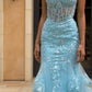 Lace & Tulle Mermaid Gown by Cinderella Divine 9316 - Special Occasion